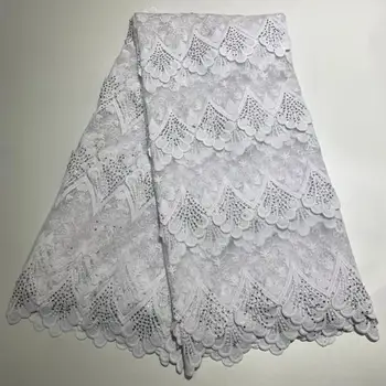 

Pure White New Version African Lace Fabric High Quality French Milk Lace Fabric Nigerian Milk Silk Lace Fabric Dress (TS-5-19