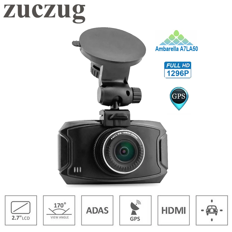 ZUCZUG ADAS Car DVR Mini Car Camera Ambarella A7LA50 Full HD 1296P 170 Degrees Wide Angle with G-Sensor GPS Car DVR Dash Cam цена ZUCZUG ADAS Car DVR Mini Car Camera Ambarella A7LA50 Full HD 1296P 170 Degrees Wide Angle with G-Sensor GPS Car DVR Dash Cam цены онлайн