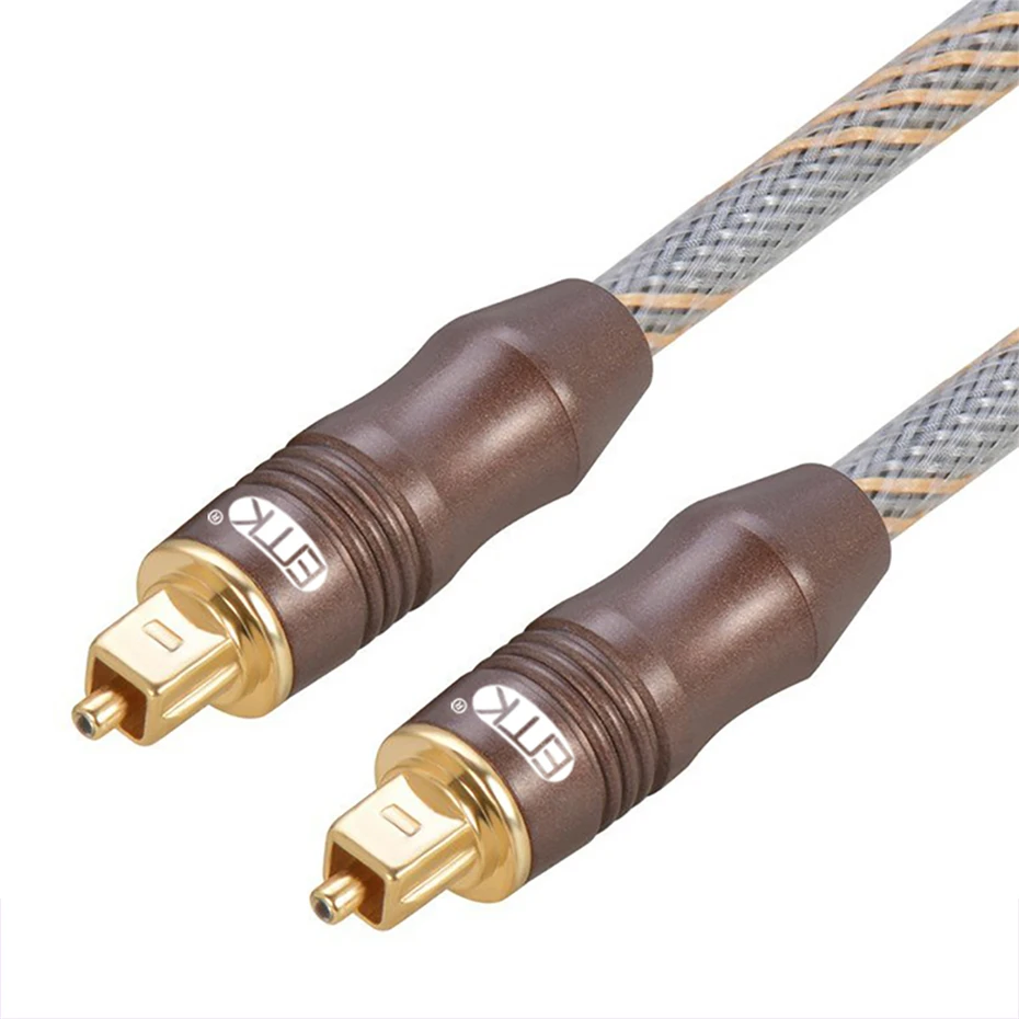 EMK Digital Optical Audio Cable Fiber Optical Toslink Cable with Braided Jacket (1)