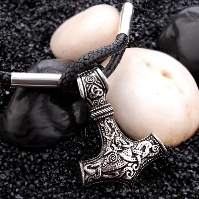 

Handmade Thor's Hammer Bracelet Viking Bracelet Men Wristband Cuff Bracelets Amulet Scandinavian Bracelet Jewelry Gift For Men