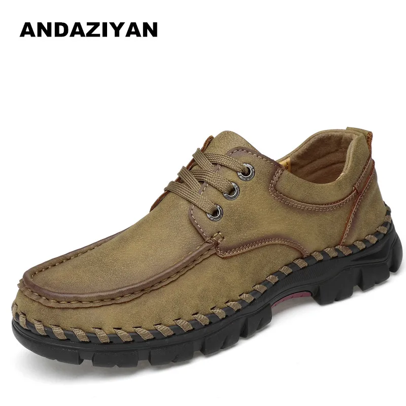 Andaziyan Homens Preto Grande marrom Sapatos Tamanho cáqui Dos Casuais BqqPZ