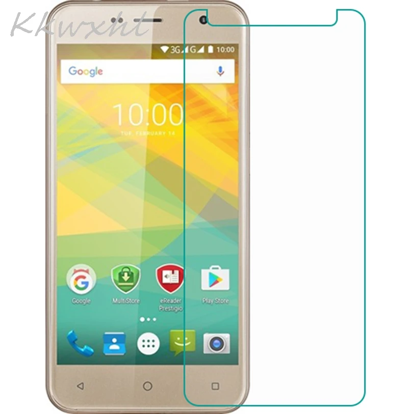 

Smartphone 9H Tempered Glass for Prestigio Muze B3 DUO PSP3512 PSP 3512 B7 Protective Film Screen Protector cover phone