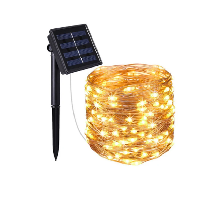 

Solar Power 33 FT 100 LED String Fairy Light Outdoor For Christmas Party Garden 3 Colors Free Shipping