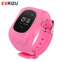 EXRIZU Q50 Smart Watch GPS Tracker for Kids Children Baby Child Safe Fitness Anti Lost Reminder SOS Call Locator Wristband Clock
