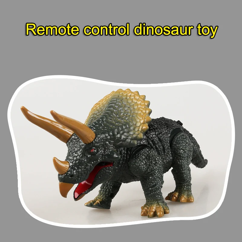 Движущийся прогулочный ревущий динозавр с дистанционным управлением Электронный светильник звуковая детская игрушка подарок на Хэллоуин