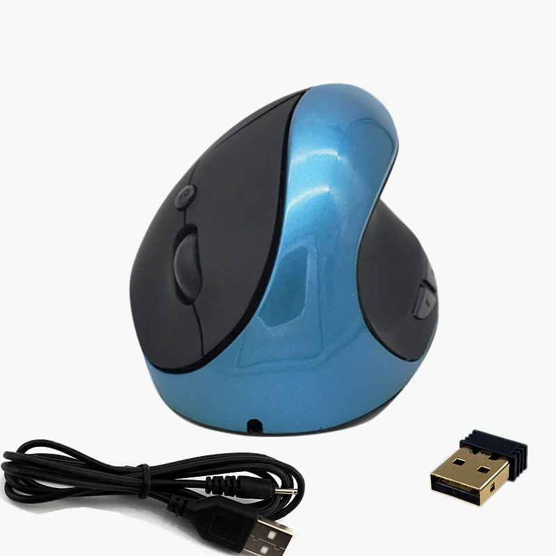 

2.4GHz Wireless Ergonomic Vertical Mouse 1600DPI Adjustable 6 Buttons Computer Mice For PC Laptop