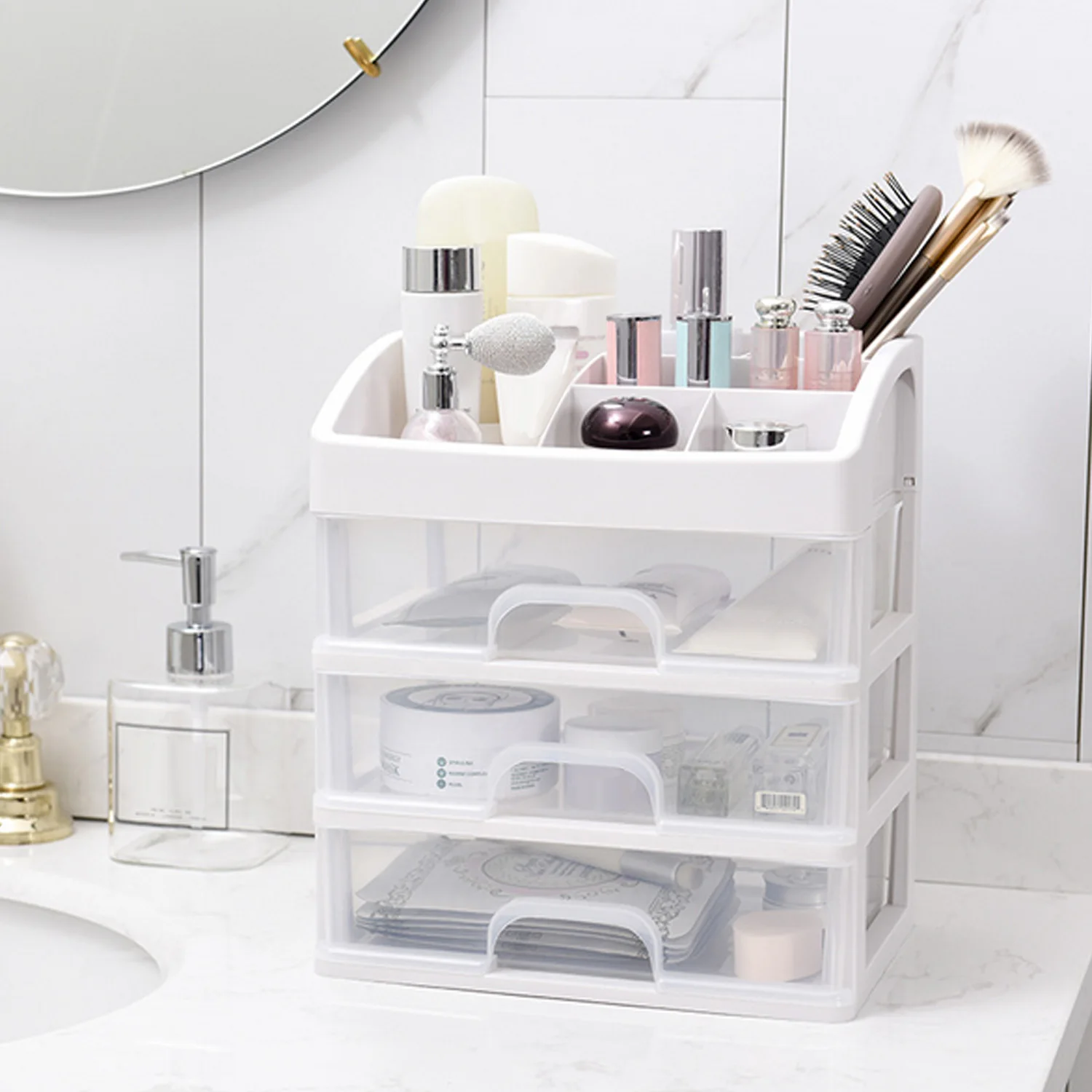 4-layers Make up Brushes Lipsticks Storage Drawers transparent Plastic Cosmetic Makeup Jewelry Stationery Drawers Home School 4-layers Make up Brushes Lipsticks Storage Drawers transparent Plastic Cosmetic Makeup Jewelry Stationery Drawers Home School