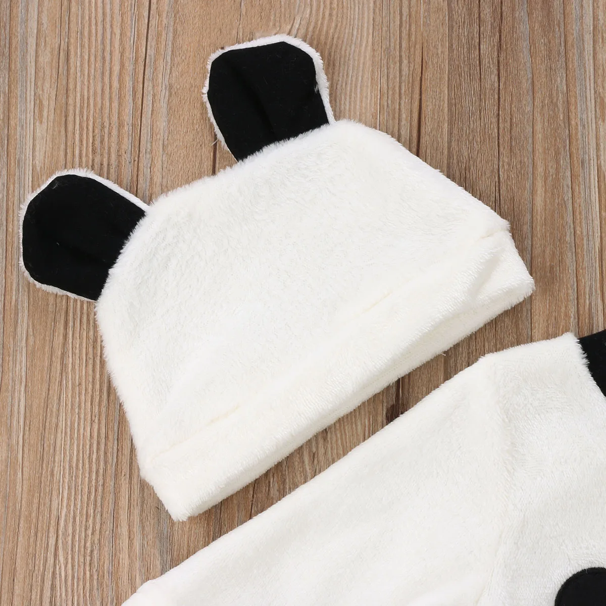 Mode Neugeborenes Mädchen Jungen Langarm Tops Hosen Outfits Reihe Flauschige Warme Kleidung