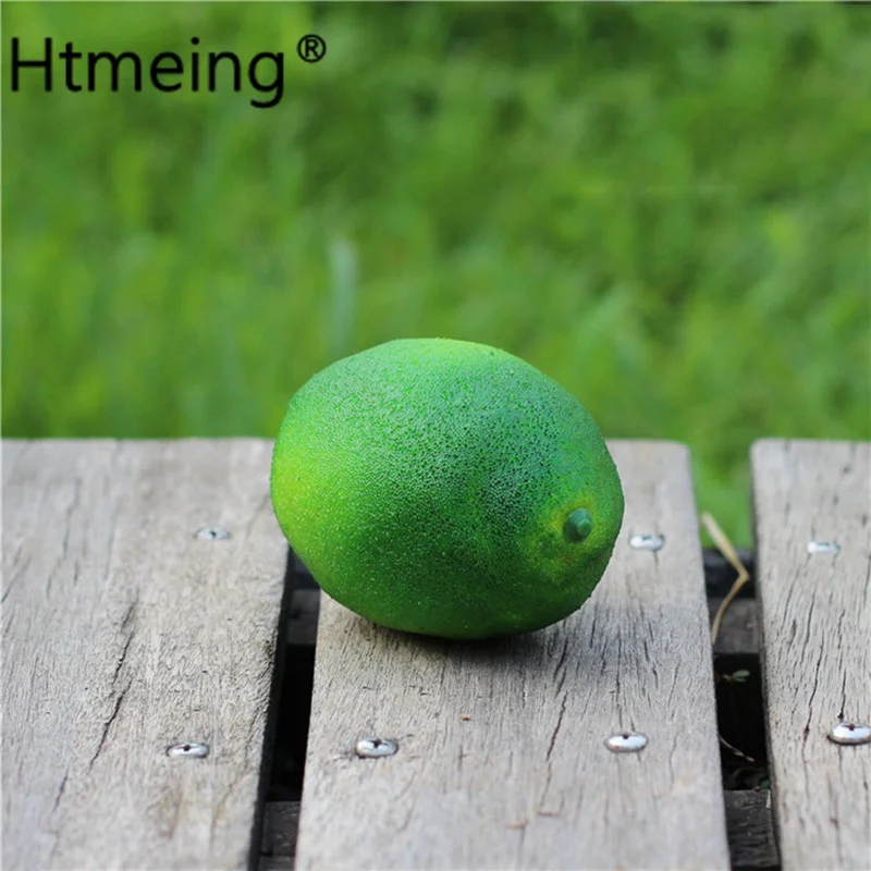1 шт. Реалистичный искусственный лимон декоративный пластиковый однотонный искусственный фруктовый шкаф домашний декор вечерние фрукты