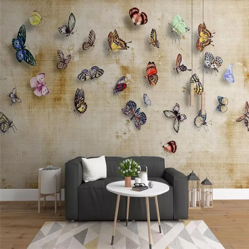 Modern minimalist pansy bird oil painting background professional production mural wallpaper wholesale, custom poster photo wall Modern minimalist pansy bird oil painting background professional production mural wallpaper wholesale, custom poster photo wall