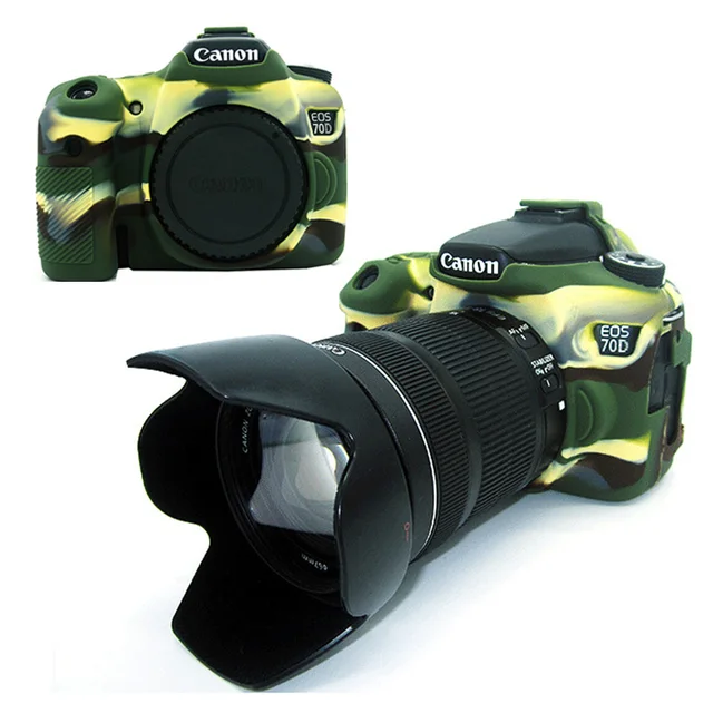 Roadfisher Black Camo Silica Gel Camera Cover Protective Bag Case Shell