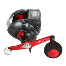 13+ 1 шариковый подшипник левая/правая Рыболовная катушка с цифровым дисплеем baitcasing Line Reel 6,3: 1 Катушка для литья рыболовное снаряжение