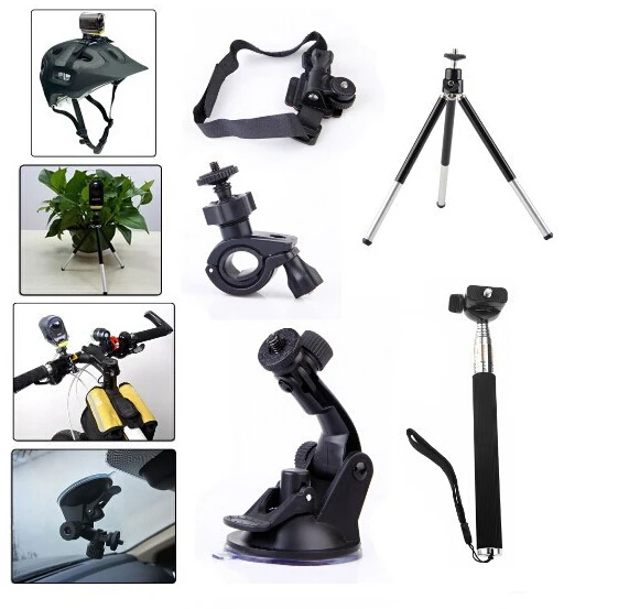 Buy action camera Accessory Helmet Kit Bike Selfie