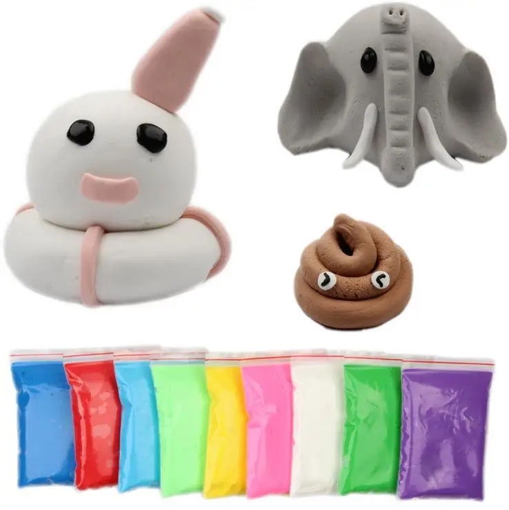 Super Fluffy Slime Clay DIY Soft Glue Foam Beads Box Cotton Ball Kit Not Plasticine Craft for Antistress Kids Toys Supplies gift