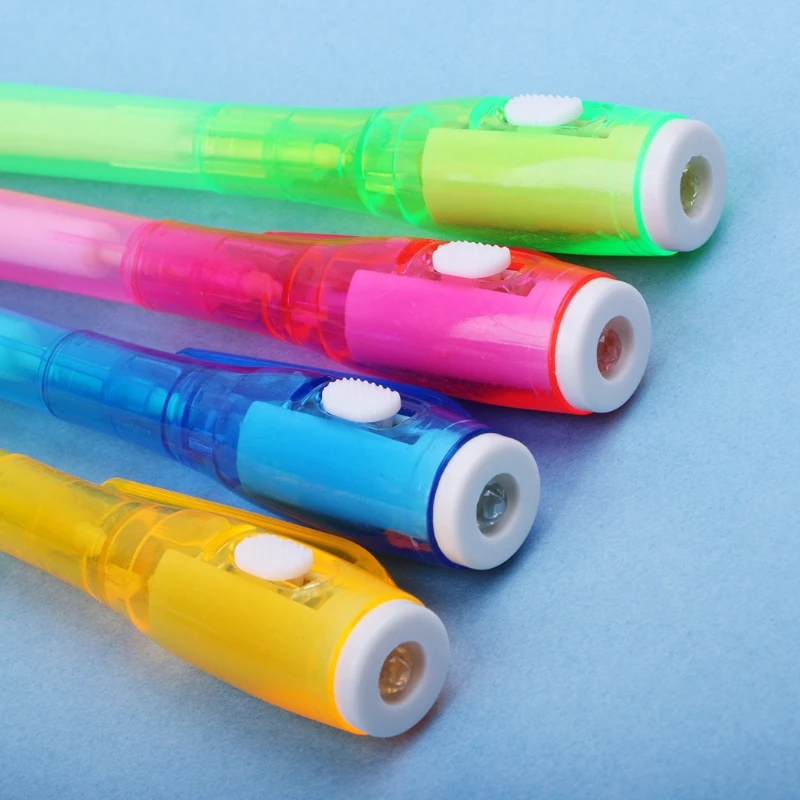 Magic Invisible Ink Pen Writing Secret Message Gadget With UV Light