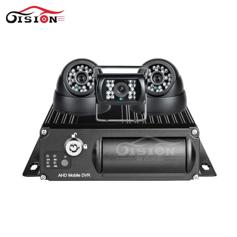 256 جرام sd 4 جرام gps wifi 4ch فيديو السيارات dvr مسجل الحقيقي الوقت مراقبة الرؤية g-الاستشعار عن i/o mdvr + 3 قطع 2.0mp كاميرات السيارات