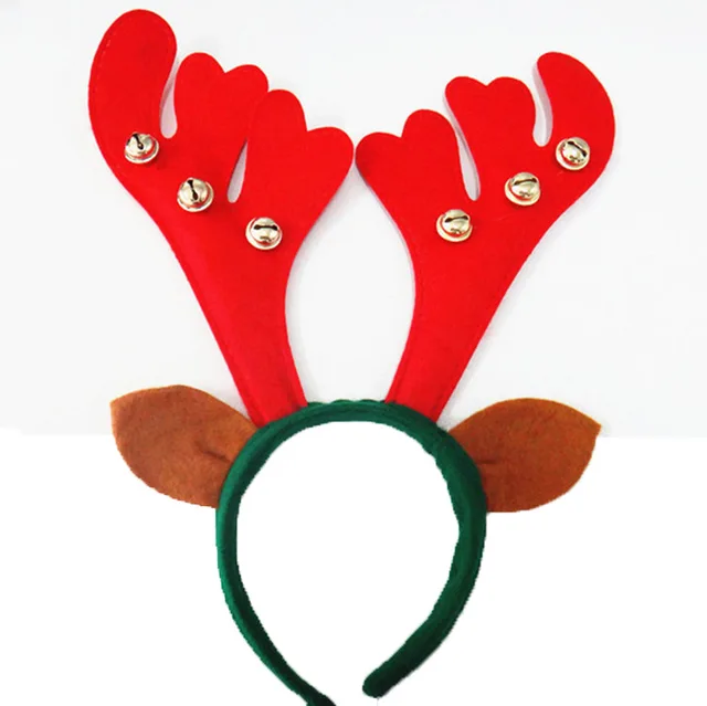 Buy 12pcs Santa Reindeer Antler Hat Deer Horn