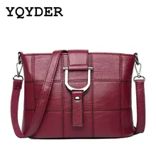 Роскошные Брендовые женские сумки через плечо, Дизайнерские повседневные клетчатые сумки с замком, Дизайнерские Сумки из искусственной кожи, сумка-мессенджер на плечо