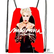 Custom madonna- @01 Drawstring Backpack Bag Cute Daypack Kids Satchel (Black Back) 31x40cm#180611-03-106