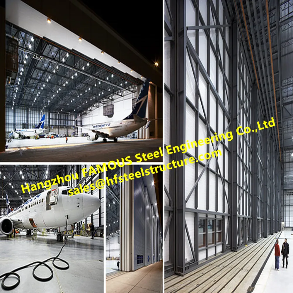 Prefabricated Aircraft Hangar Storage Buildings With Interior Water