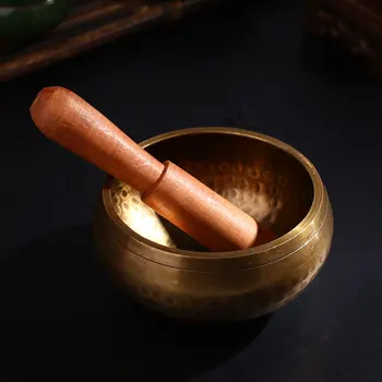 

Buddhism Copper Singing Bowl 8CM