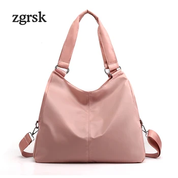 

Ladies Handbags Famous Brand Satchel None Zipper Oxford Solid Shoulder Bag Pink Vintage Designer Women Bags Bolsas Feminina
