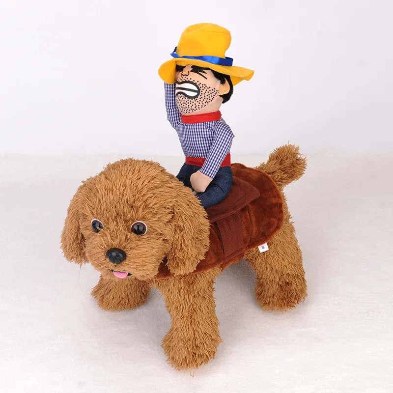 Cowboy Riding Dog Clothes For Small Dogs Winter French ...