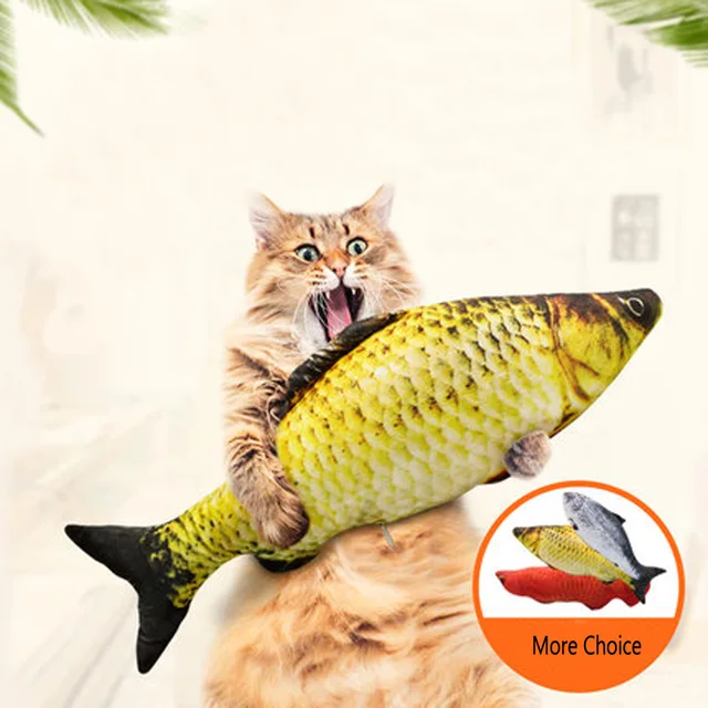 Buy 30cm Cat Fish Toy Plush Stuffed Fish Shaped with