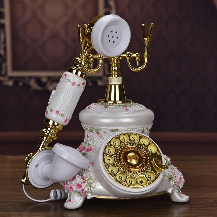 Мода антикварных старинных телефон поворотной плиты шнуровой телефон Ретро мелодии