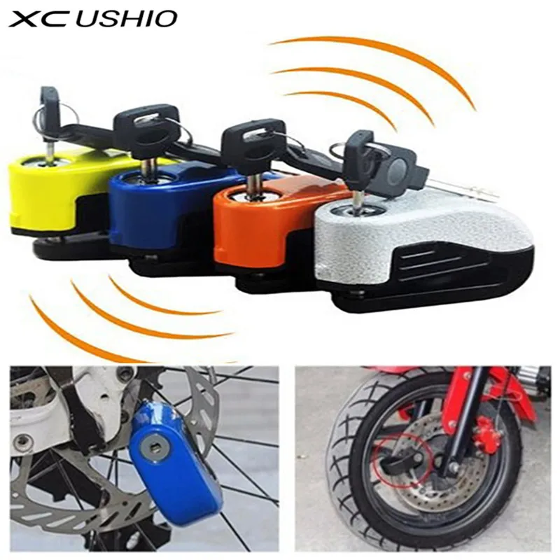 

Motorcycle/Bike Disc Brake Alarm Lock Bicycle Fixed Anti Theft Security Lock Electric Bike Scooter Wheel Disc Brake Alarm Lock