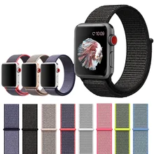 For Apple Watch Band Series 3/2/1 38MM 42MM Nylon Soft Breathable Nylon for iWatch Replacement Band Sport Loop series4 40mm 44mm
