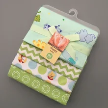 Новинка 4 цвета шт./упак. хлопок детское фланелевое одеяло Прием новорожденных красочные детское одеяло простынь мягкое одеяло 76x76 см