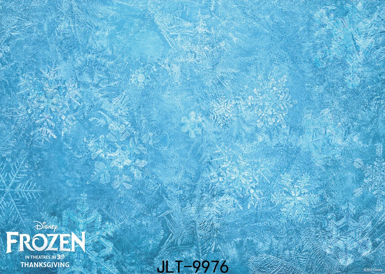 Klasik Musim Dingin Biru Frozen Snow Flower Foto Studio Latar Belakang