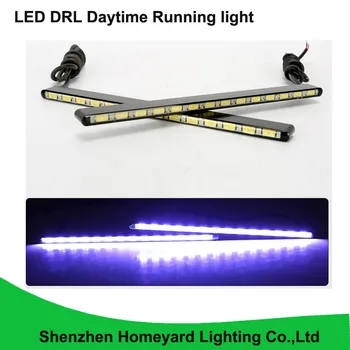 

2pcs 2016 new smd5630 14leds waterproof silm Daytime Runing Light DC12V 6000K DRL headlight fog lamp for all car