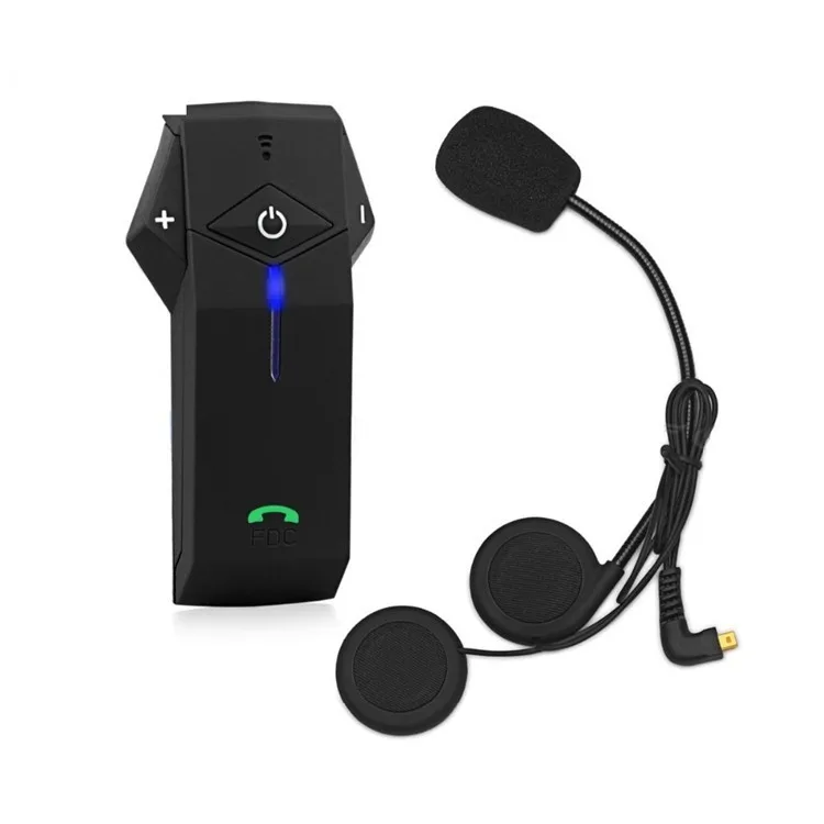 1PCS 1000m Motorbike Moto Helmet Bluetooth Intercom Stereo Headset Handsfree BT Interphone Earphones with NFC FM+Remote Control  (5)