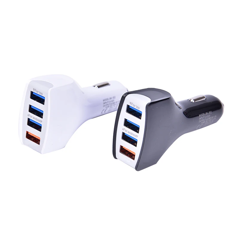 Мобильный телефон зарядное устройство 4 USB Автомобильное Powstro Быстрая зарядка 3 0