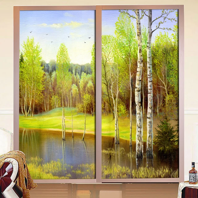 Custom opaque frosted translucent glass film stickers