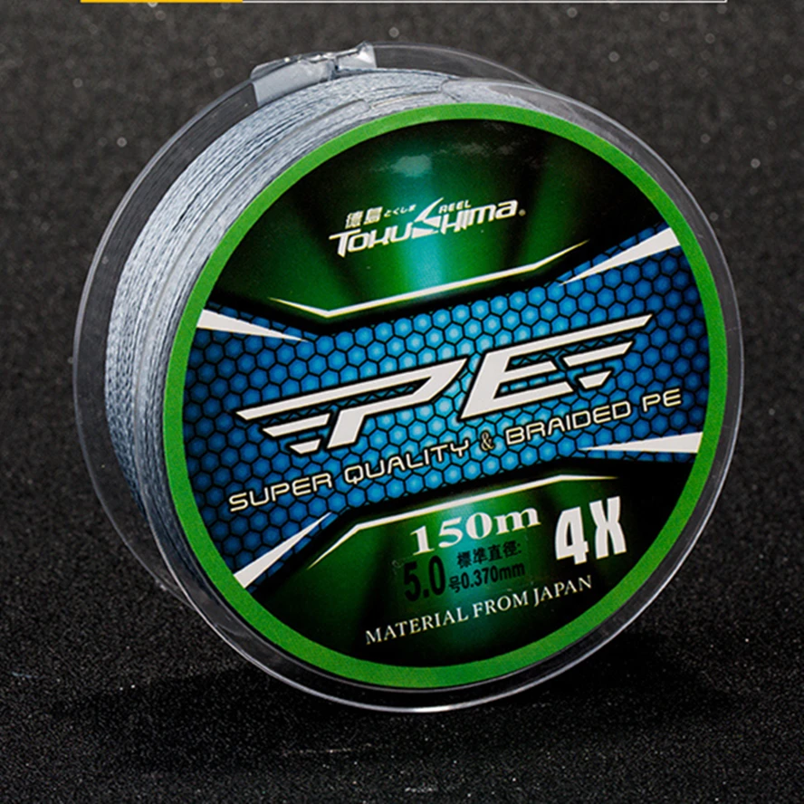 

Top Grade Japanese 150M Fishing Line 4 Stand Pro Super 4 Slick Braided Power Japan PE Fishing Line Multifilament Stealth line