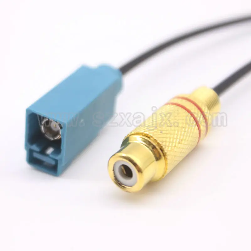 

RF connector Fakra SMB "Z' type 5021 male Plug to RCA Video TV female adapter connector RG174 pigtail Cable 20cm