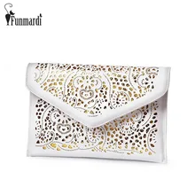 Luxury hollow out PU leather Day Clutches vintage Clutch bags brand design women bags fashion women messenger bags WLHB1467