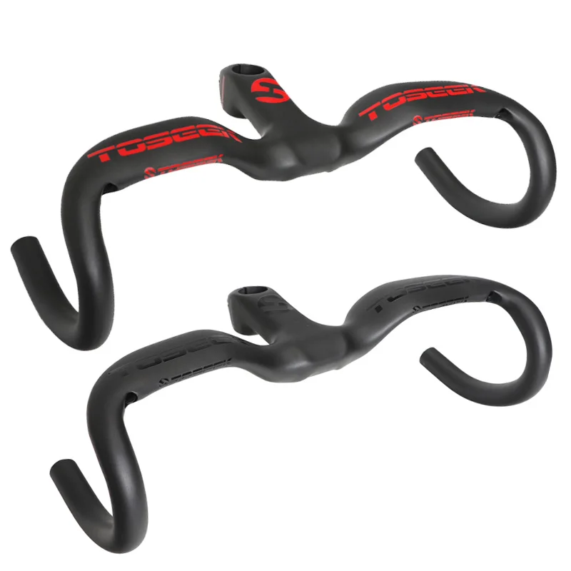 

TOSEEK Full Carbon Handlebar Road Bike Triathlon Road Handlebar Bent Bar 400 / 420 / 440 mm Bike Accessory