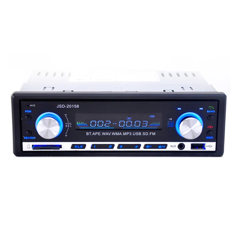 Авторадио 1 Din 12V автомобильный аудио bluetooth Авто Стерео в-dash fm-приемник Aux вход USB/SD MP3 1din Автомагнитола со съемной панелью