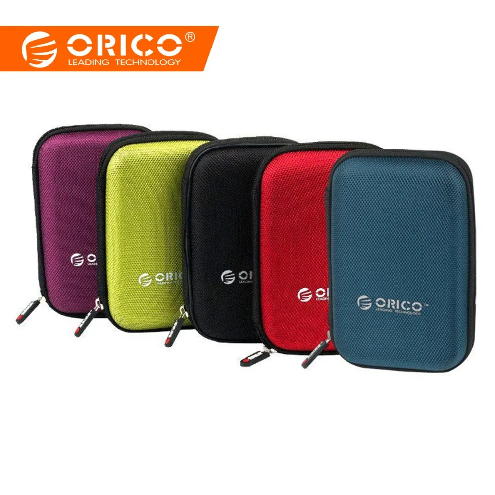 ORICO PHD-25 2,5 дюймов HDD Защита сумка коробка для внешнего жесткого диска защитный чехол для HDD SSD черный/синий/зеленый/фиолетовый - изображение