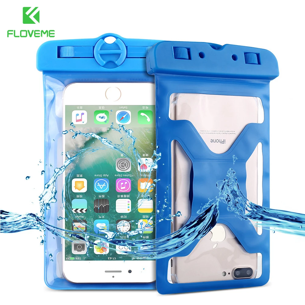 FLOVEME Waterproof Bag Case For iPhone X 8 7 6 Summer Underwater