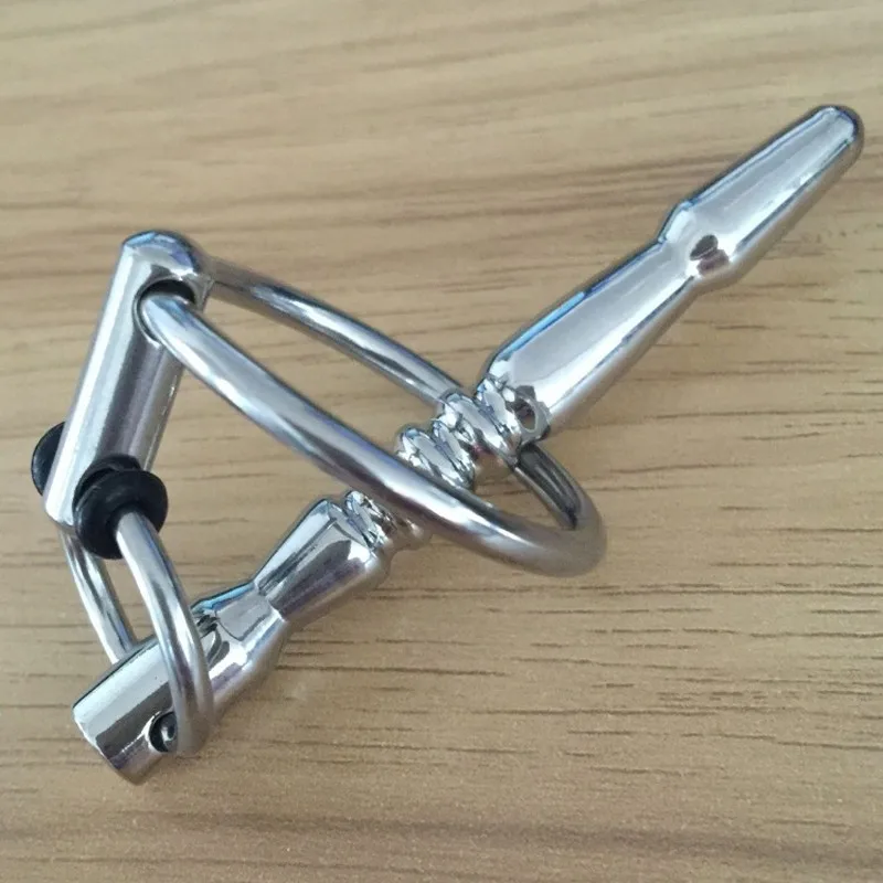 2017 New Stainless Steel Urethral Sound Dilator Penis Plug Insert Rods Male Chastity Sex Toys