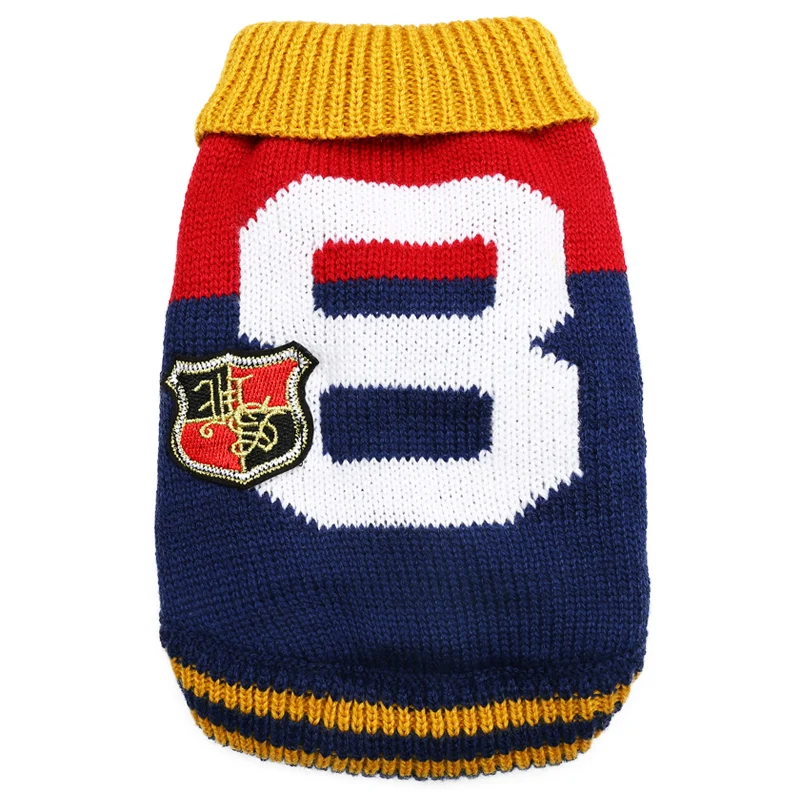 

2018 Pet Dog Winter Keep Warm Jumper Sweater Clothes Knitting 8th Dog Coat Sweater Puppy Pet Clothing Suit For Size XS-XL