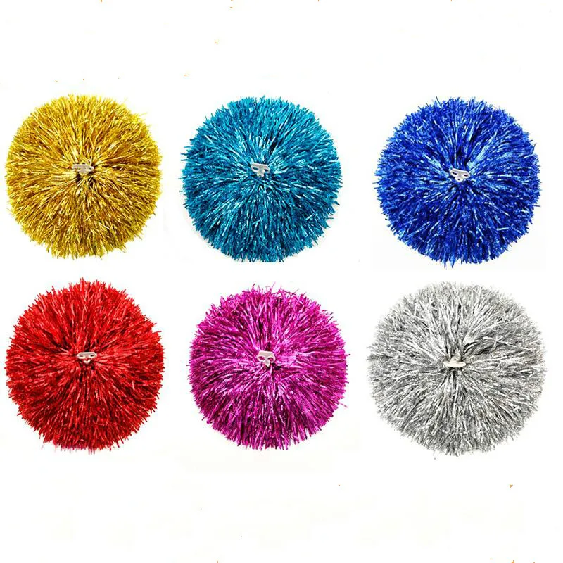 

2pcs Cheerleaders Pompoms Flowers Balls Cheerleading Pom Poms