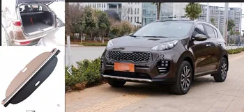 

Rear Trail Trunk Cargo Cover Security Shield Shade Black For Kia Sportage 2017 2018 car-styling accessories