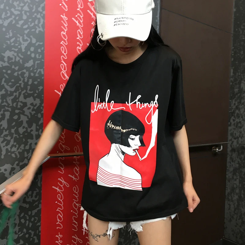 

AOSSVIAO Summer 2019 New Styles Women Casual White T Shirt Female Short Sleeve Top Tees Printed Girl T-shirt Women dropshipping