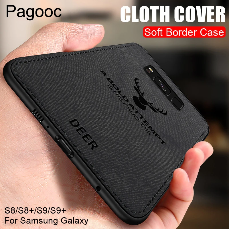 

Luxury Shockproof Soft Cloth Cover Case For Samsung Galaxy S8 S9 S10 Plus S10E S10 Lite A6 A8 Plus 2018 Note 8 9 Phone Case Bag
